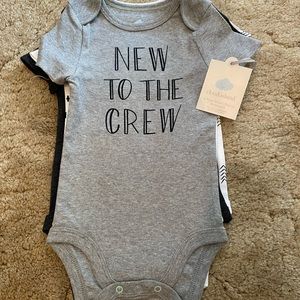 Cloud Island bodysuits 4-pack